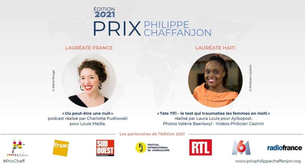 Laura Louis et Charlotte Pudlowski, Prix Phillipe Chaffanjon 2021
