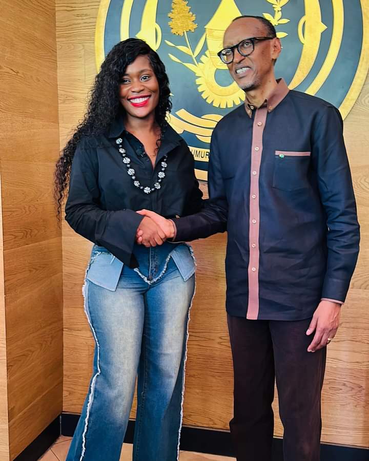 Rutshelle Guillaume reçue par le président Rwandais après son sacre au Trace Awards