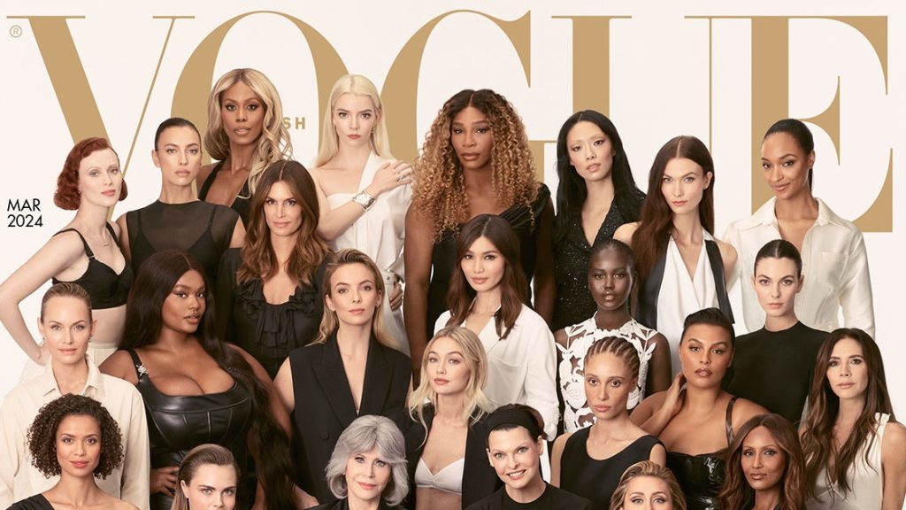 40 femmes posent pour la couverture du Vogue britannique